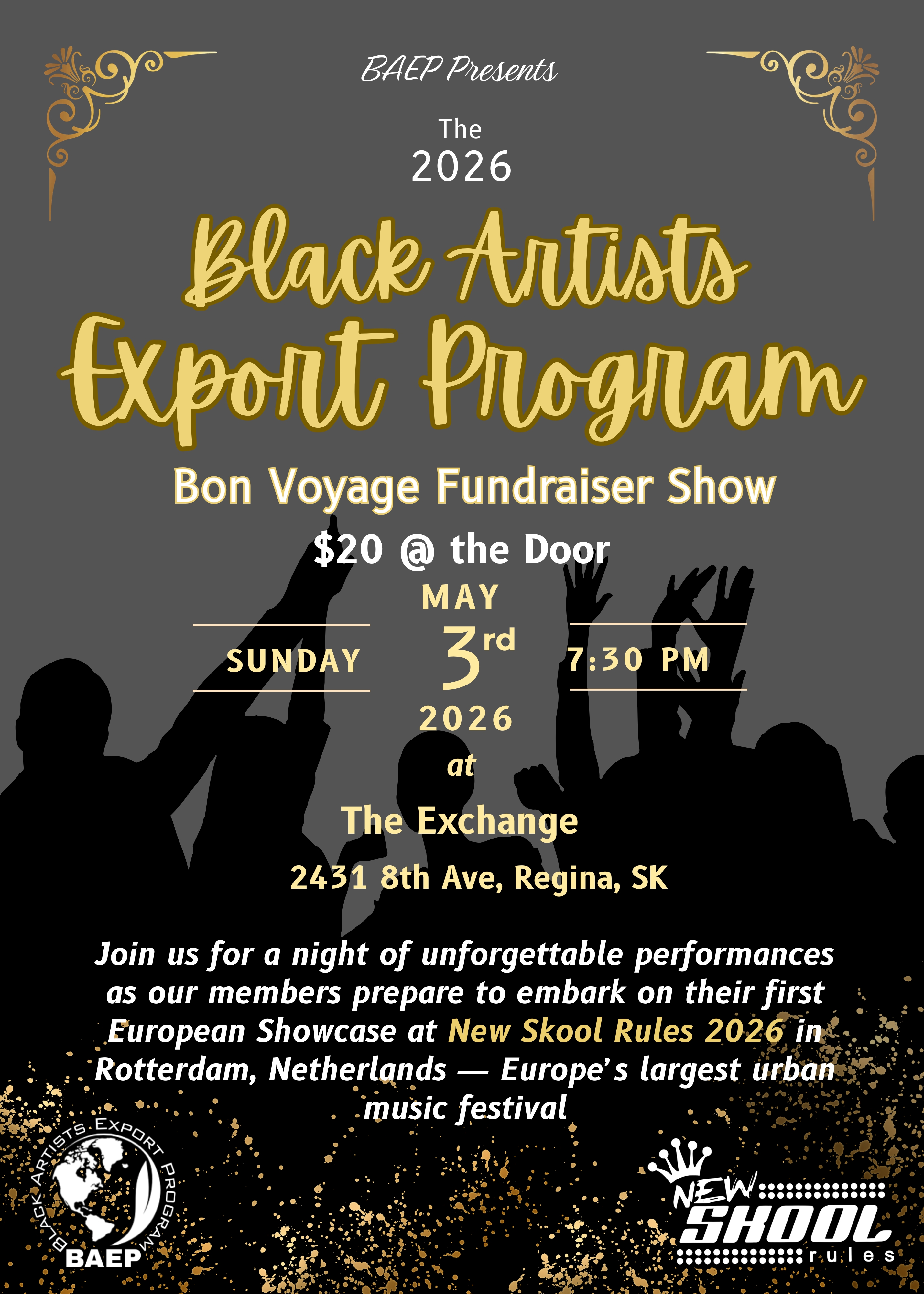 Black Artists Export Program - Bon Voyage Fundraiser Show