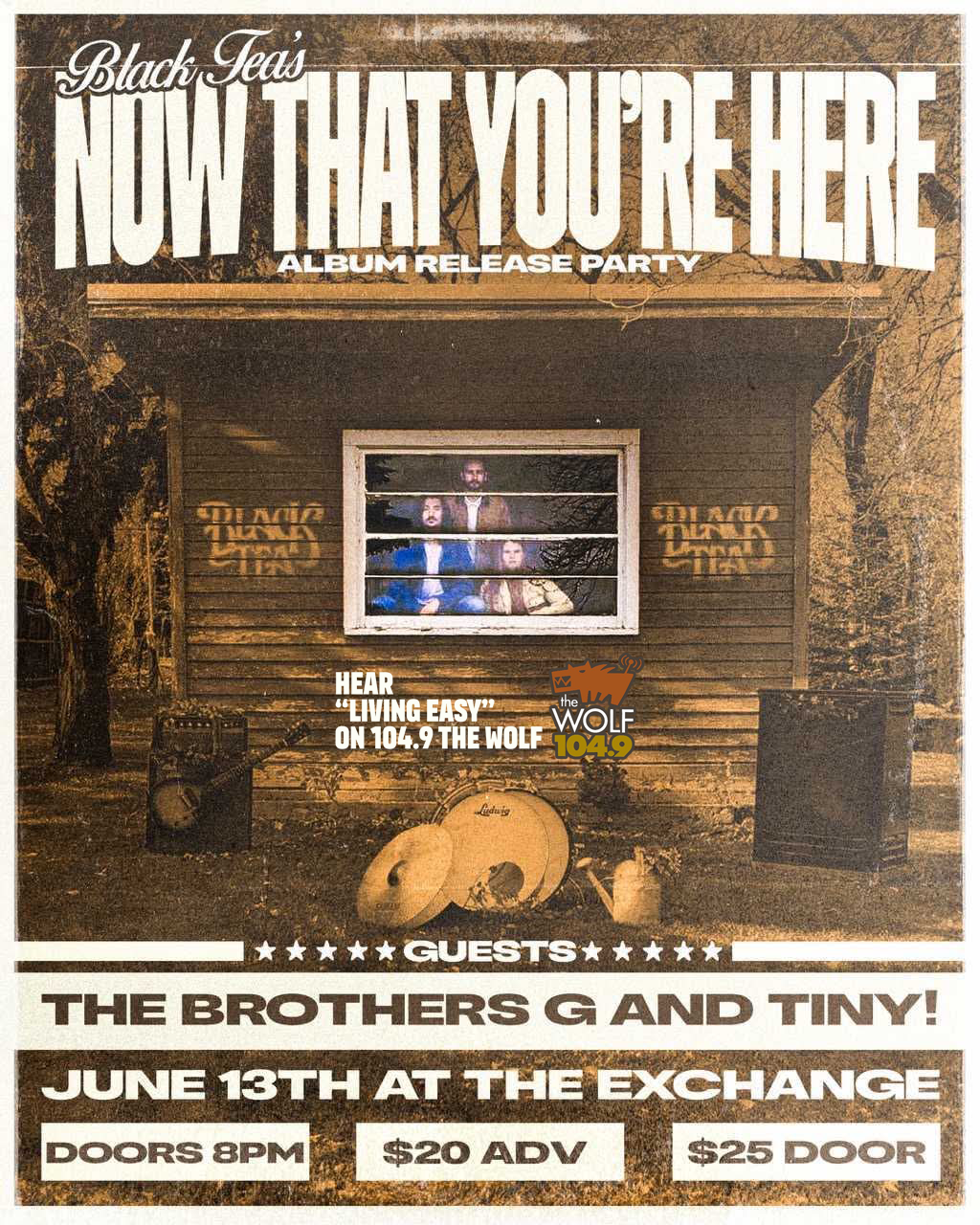 Black Tea – Now That You’re Here album release party w/Brothers G & Tiny