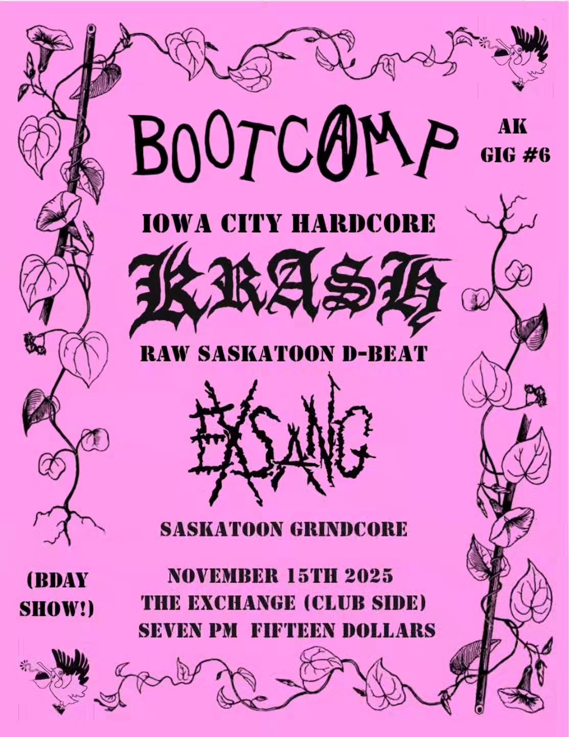 Bootcamp, Krash, Exsang
