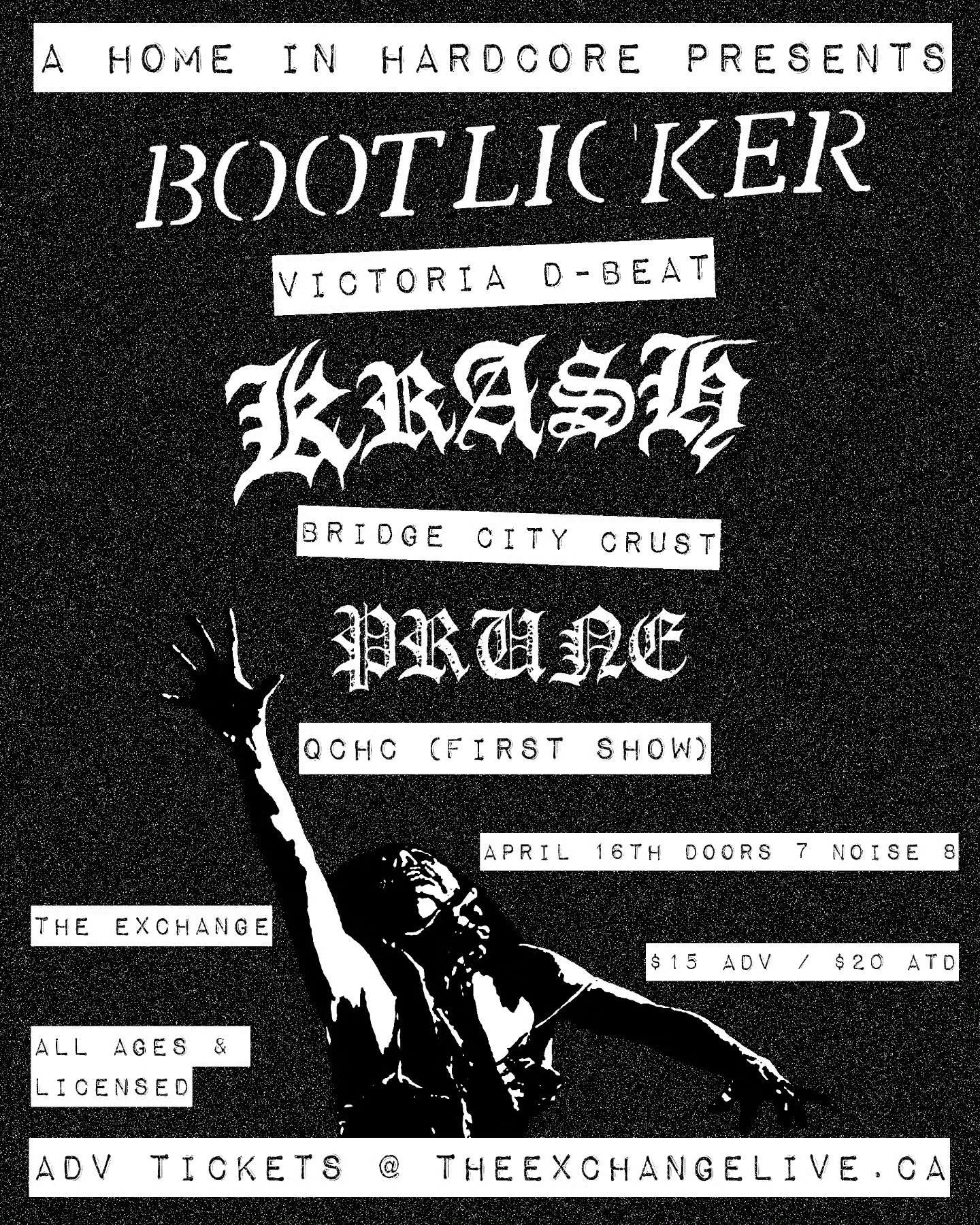 Bootlicker, Krash, Prune