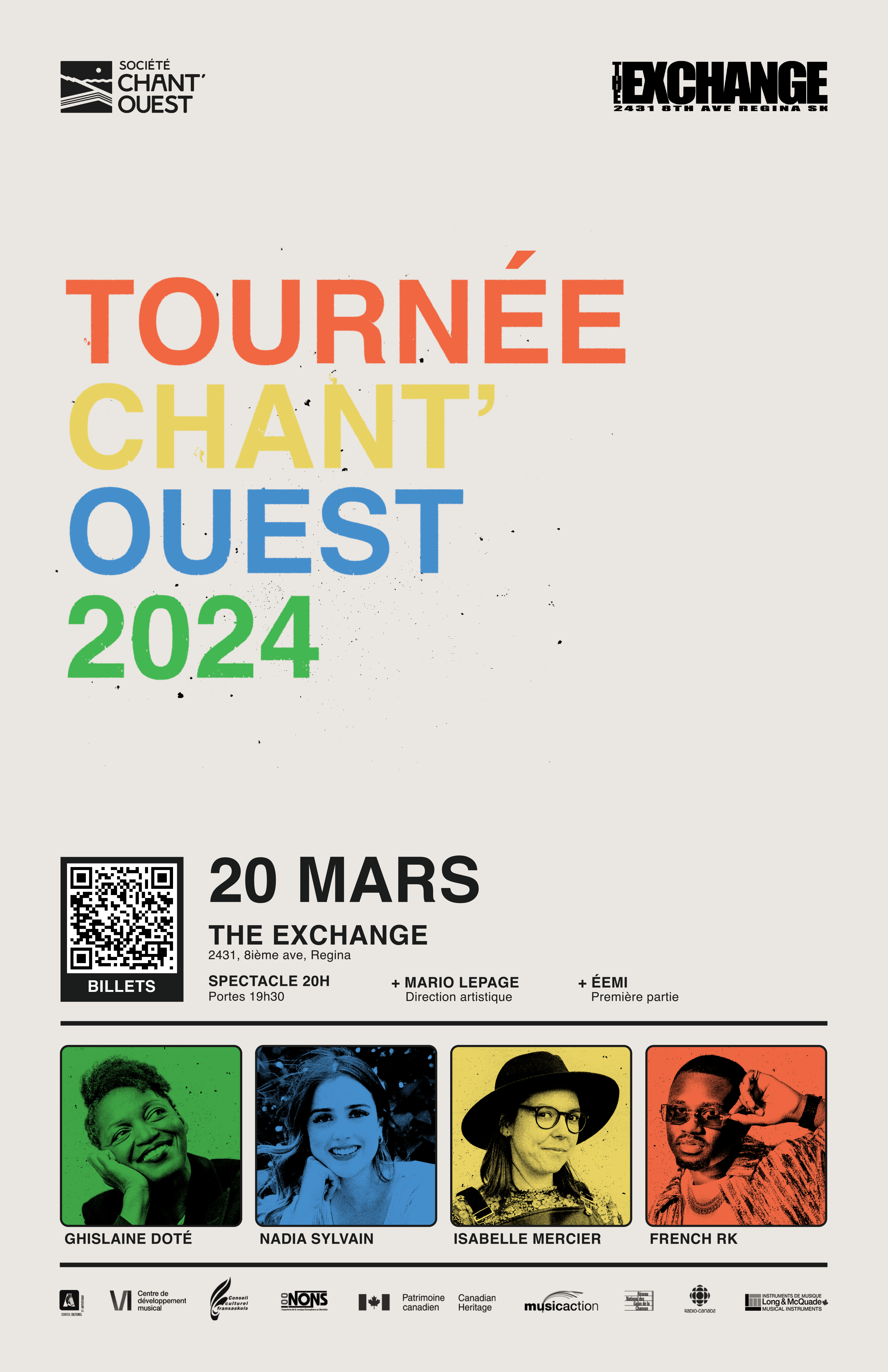 Chant’Ouest 2024 - French Rk, Isabelle Mercier, Nadia Sylvain et Ghislaine Doté. 