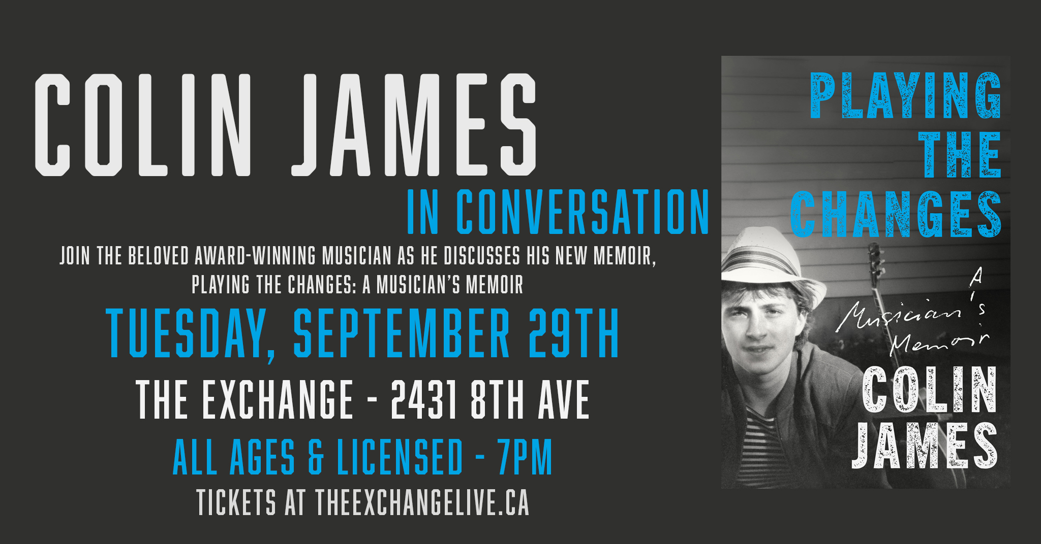 Colin James - In Conversation. 