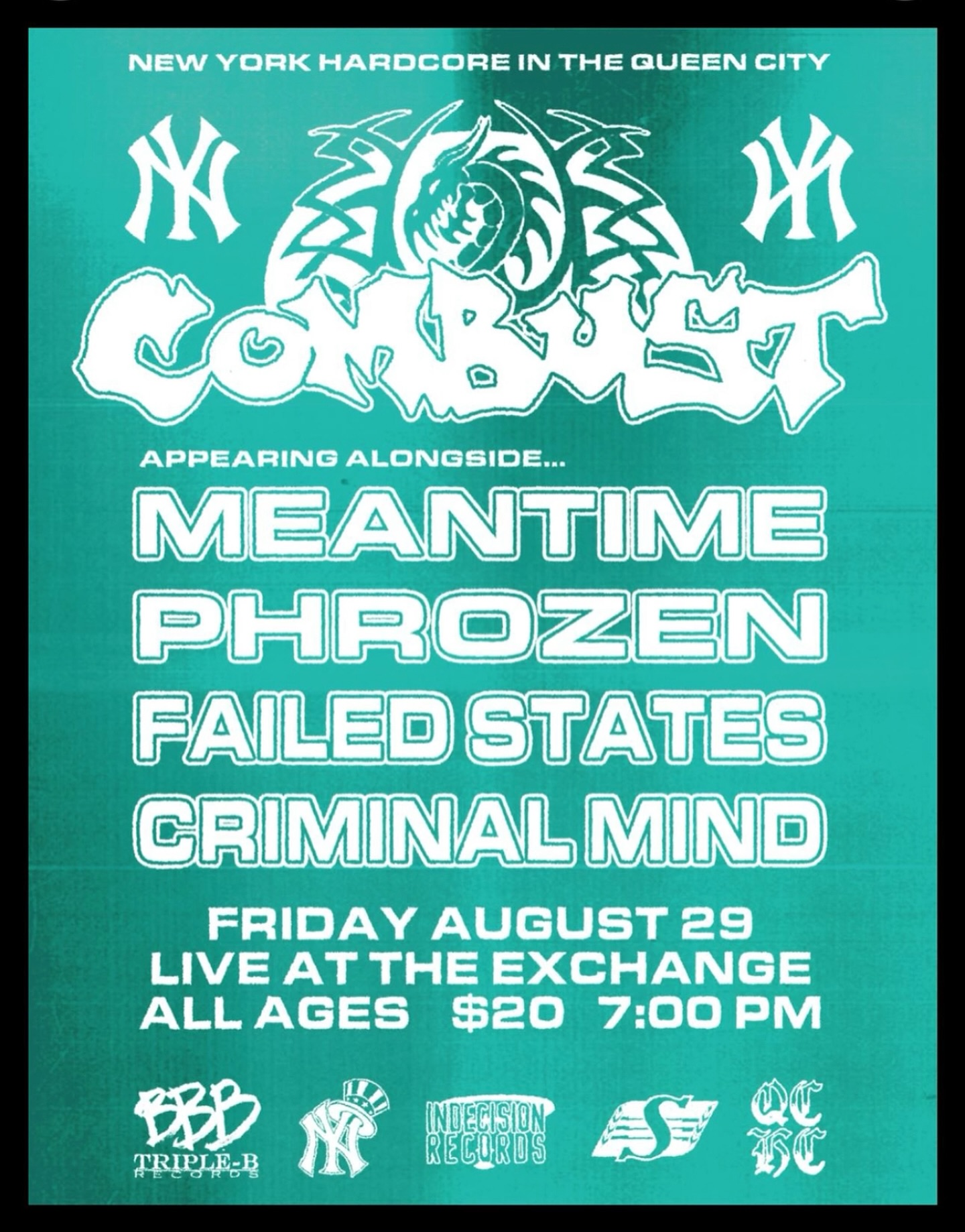 Combust, Meantime, Phrozen, Failed States, Criminal Mind