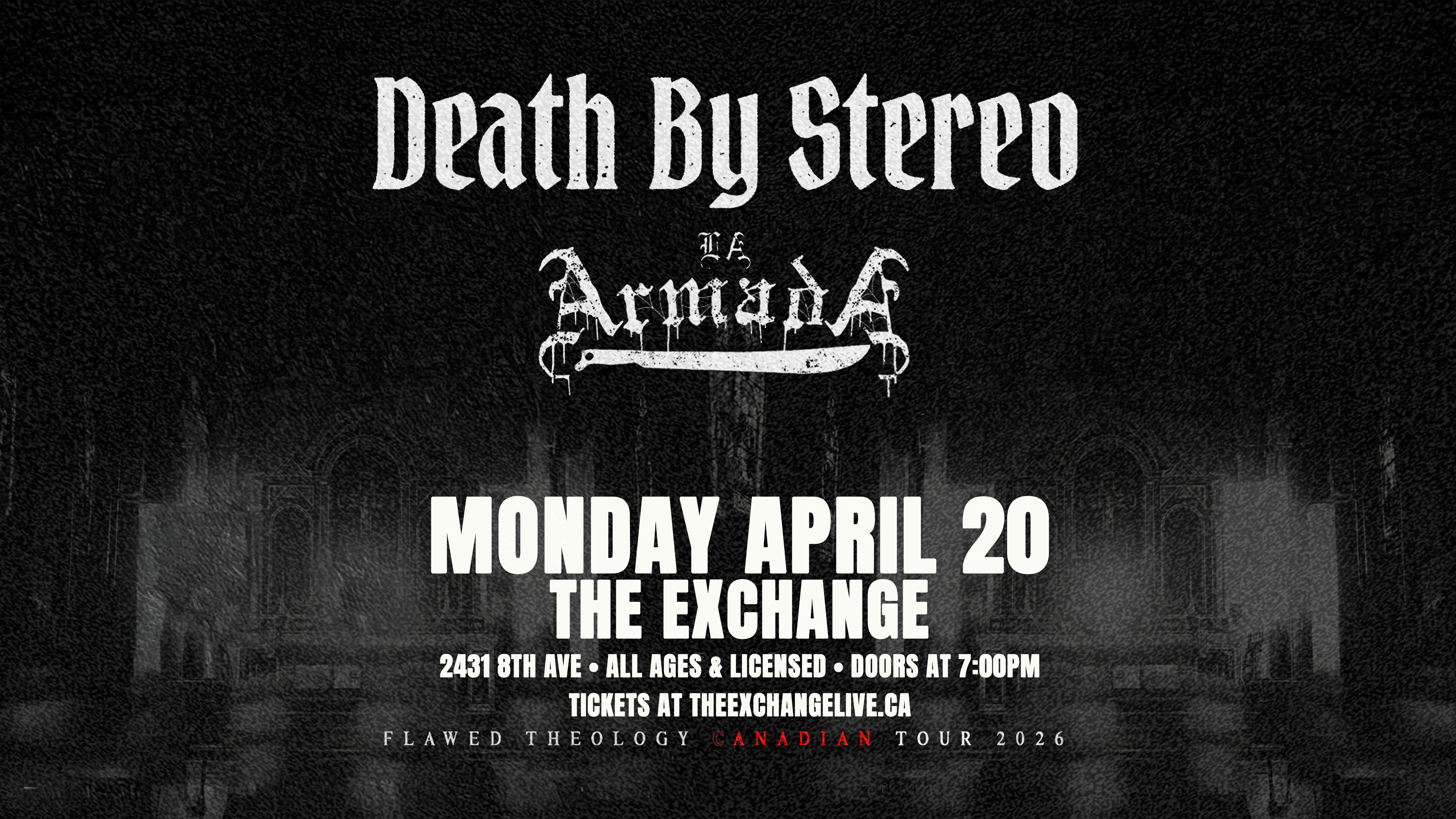 Death By Stereo, La Armada - Flawed Theology Canadian Tour 2026 