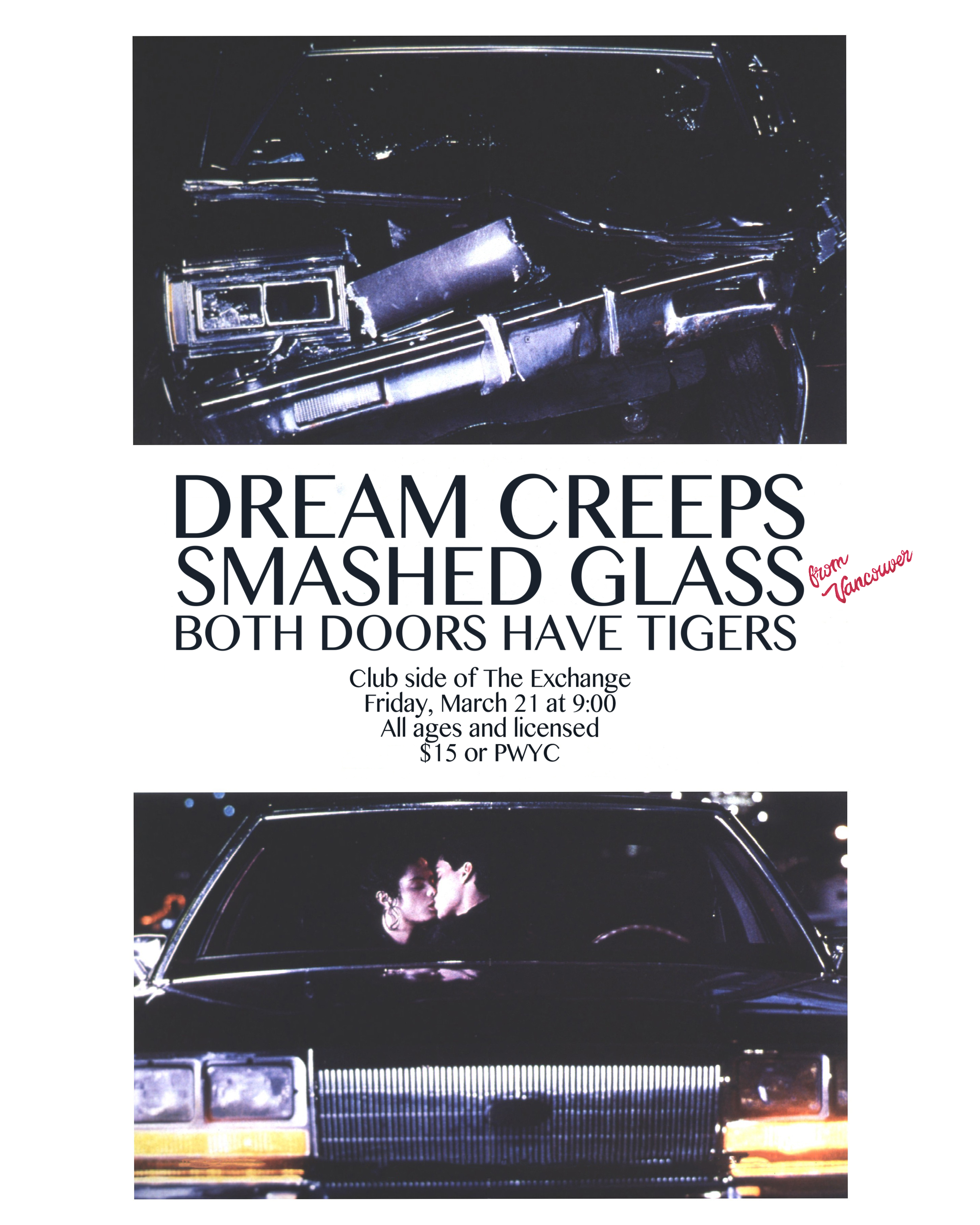 Dream Creeps, Smashed Glass, Both Doors Have Tigers 