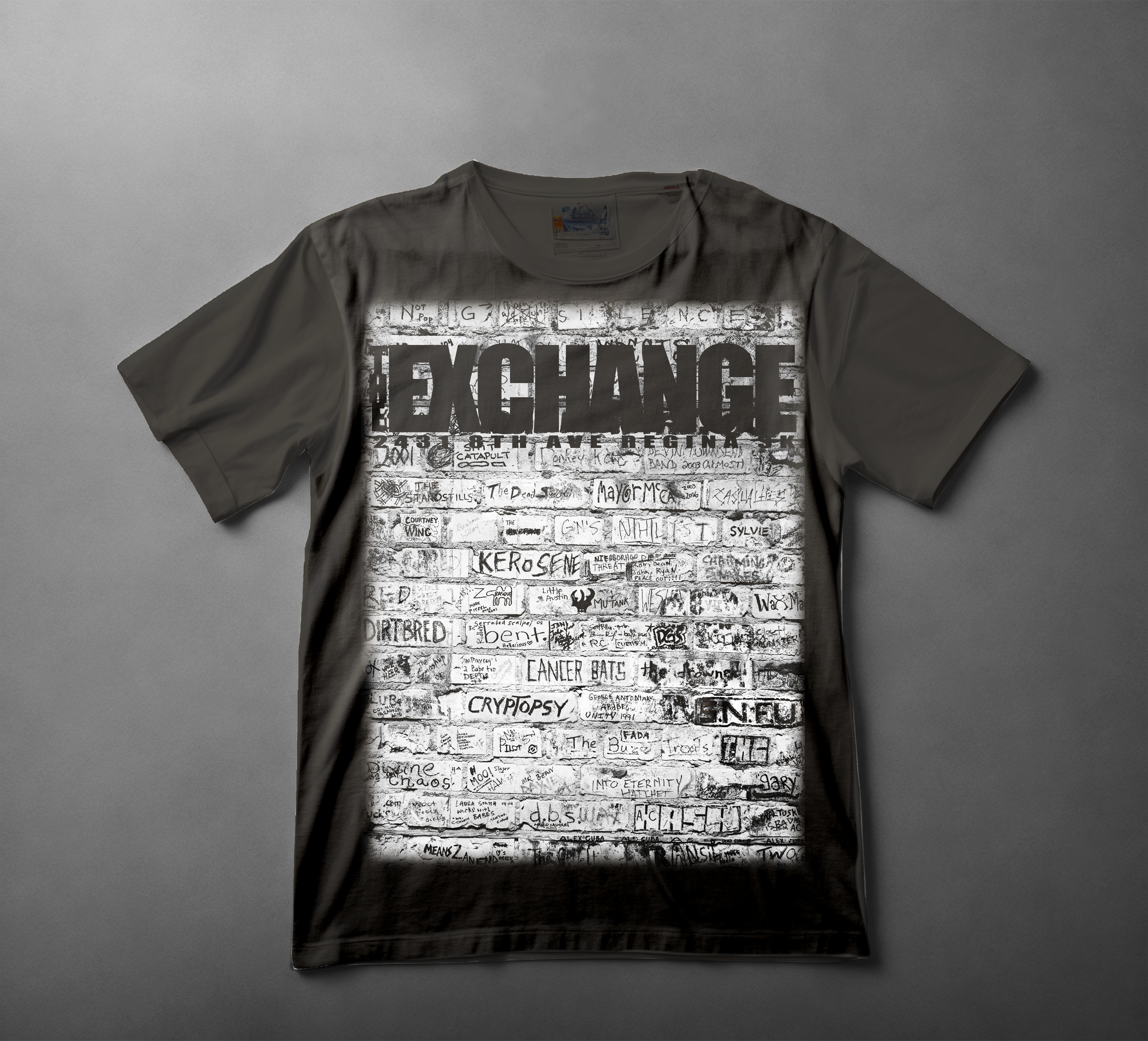 The Exchange fundraiser T-shirt preorder - THE WALL SHIRT