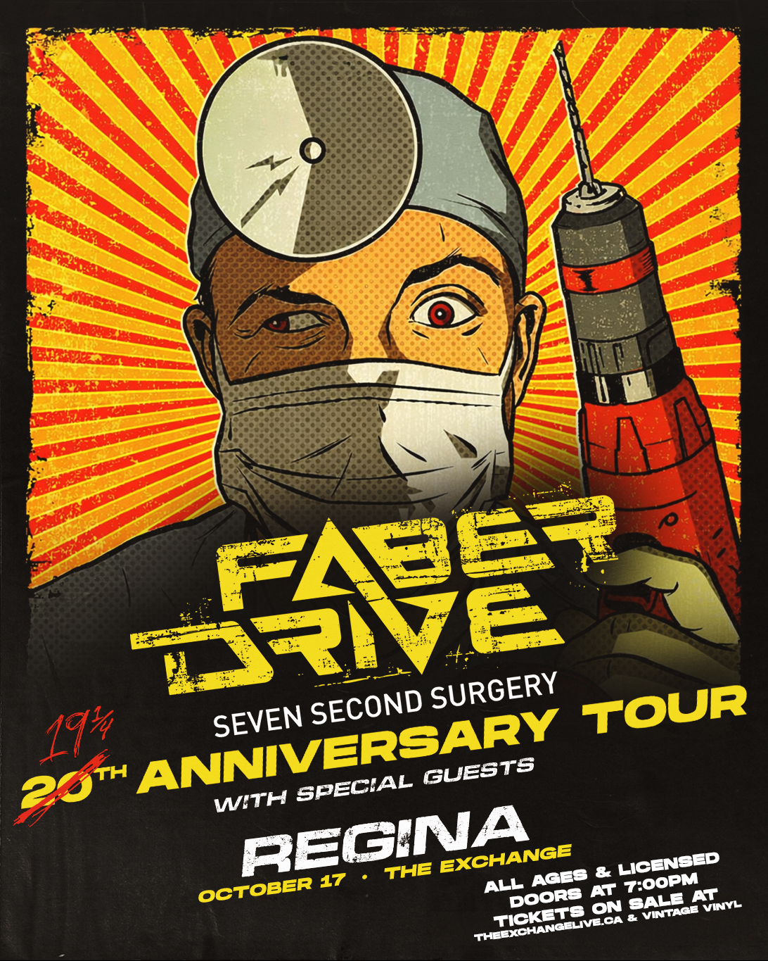 Faber Drive - Seven Second Surgery 19 1/4 Anniversary Tour