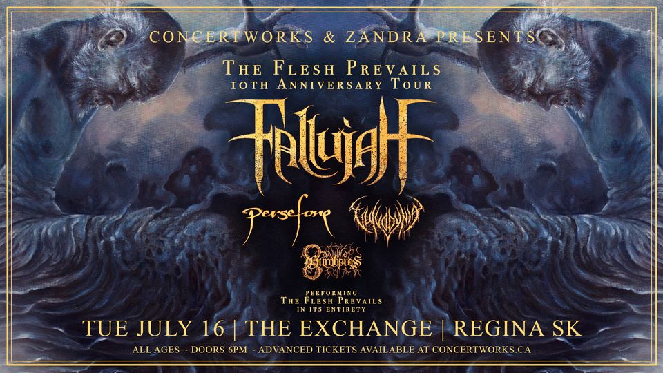 FALLUJAH The Flesh Prevails 10th Anniversary Tour w/ Persefone, Vulvodynia & Dawn of Ouroboros
