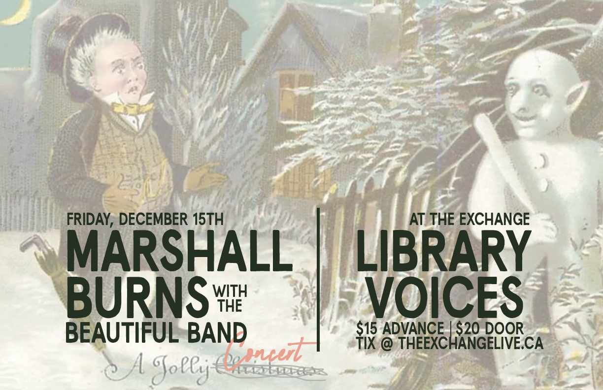 Marshall Burns w/The Beautiful Band & Library Voices