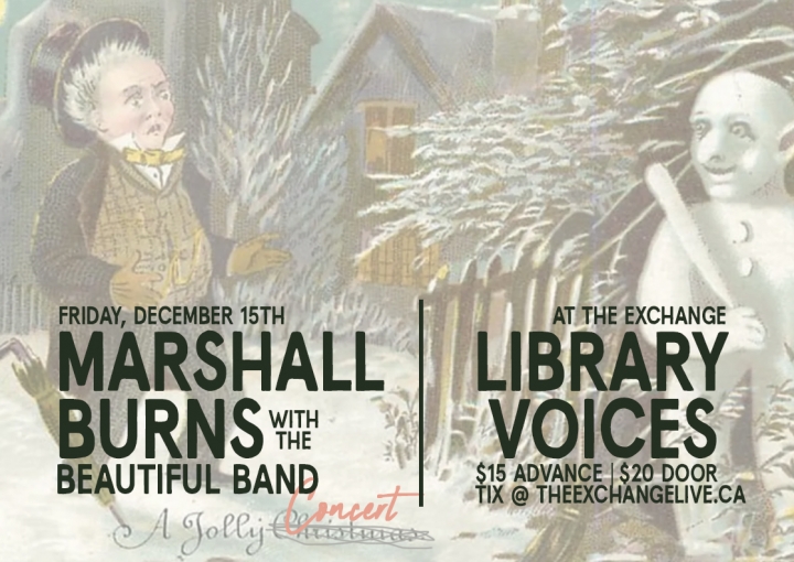 Marshall Burns w/The Beautiful Band & Library Voices