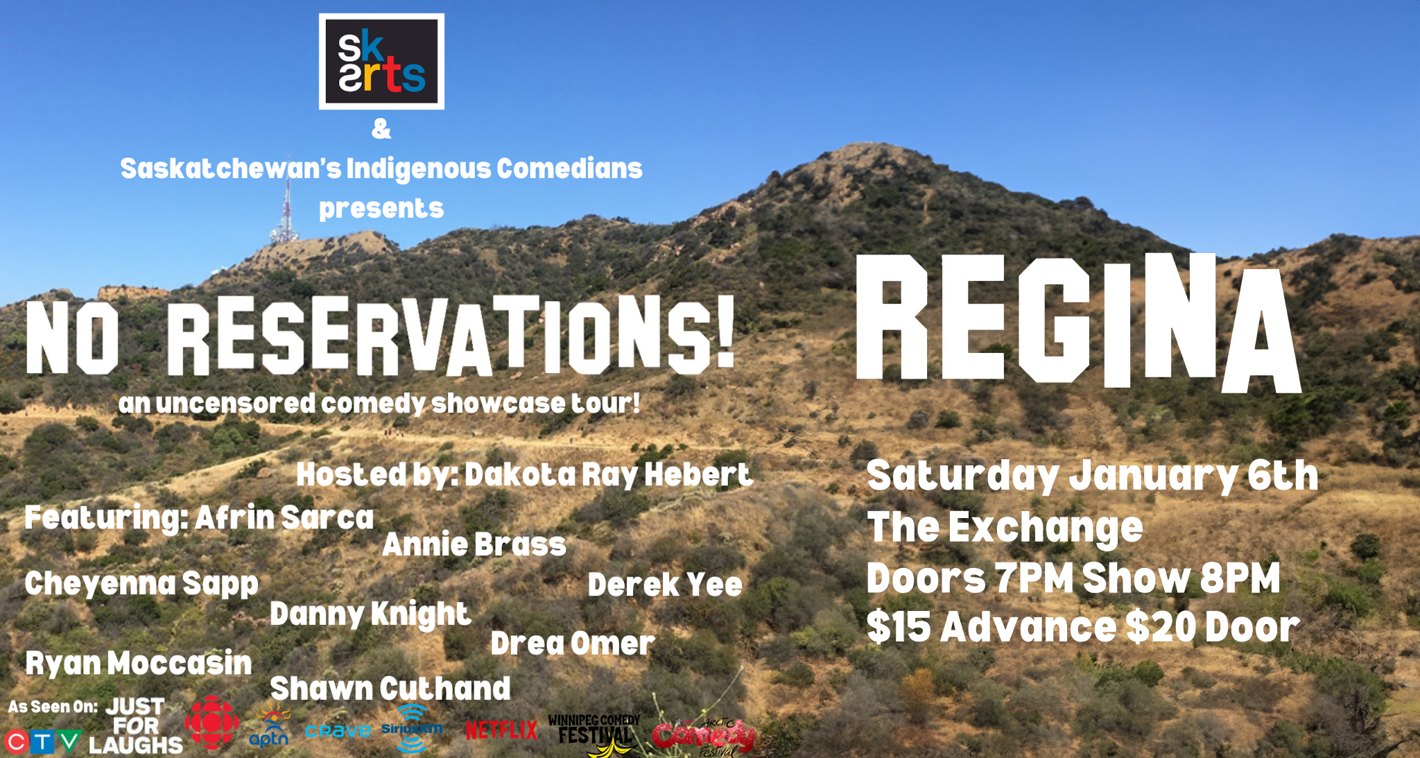 No Reservations! An uncensored comedy showcase tour!
