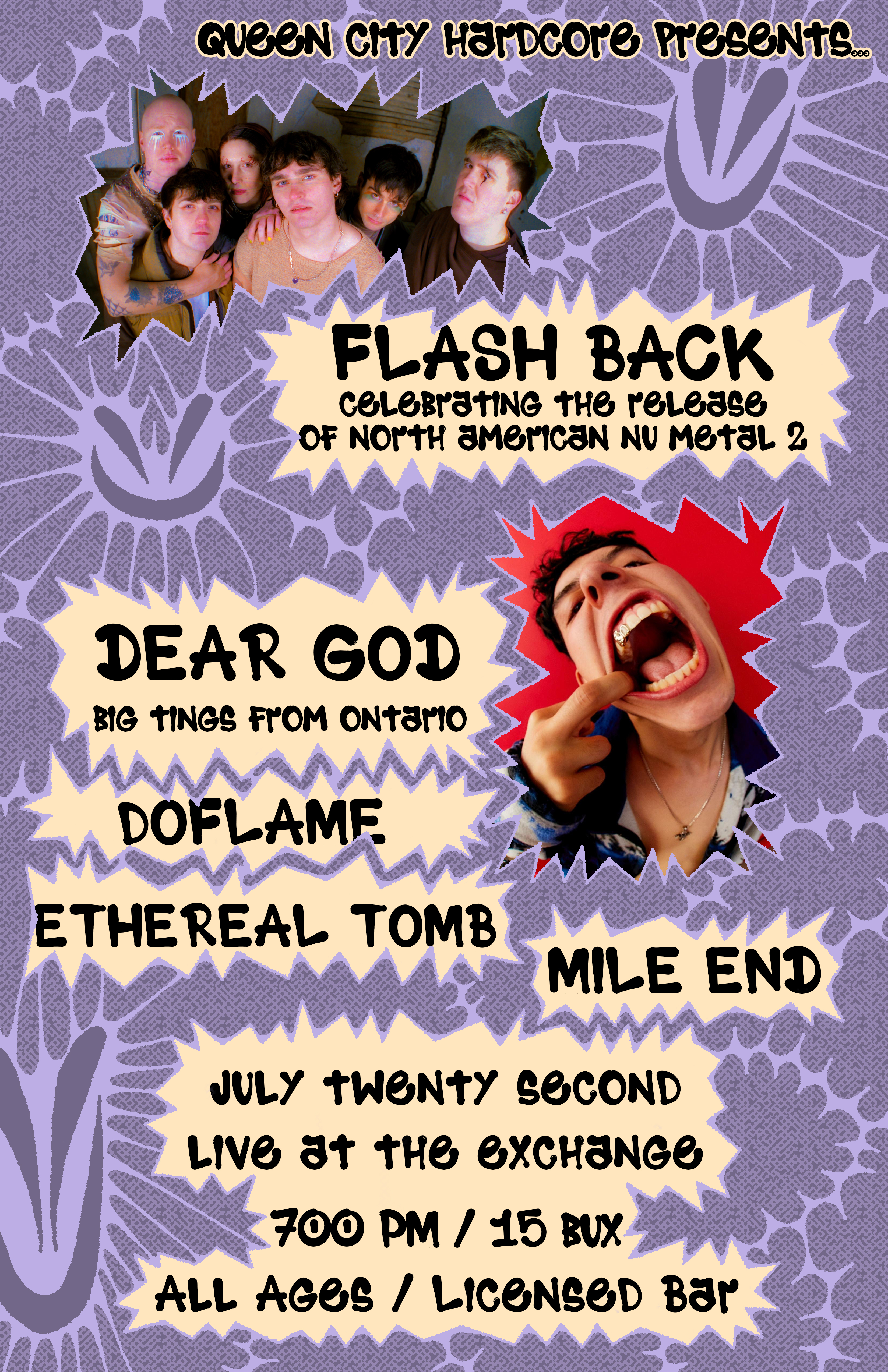 QCHC - Flash Back - Album Release Show, Dear-God, Doflame, Ethereal Tomb, Mile End 