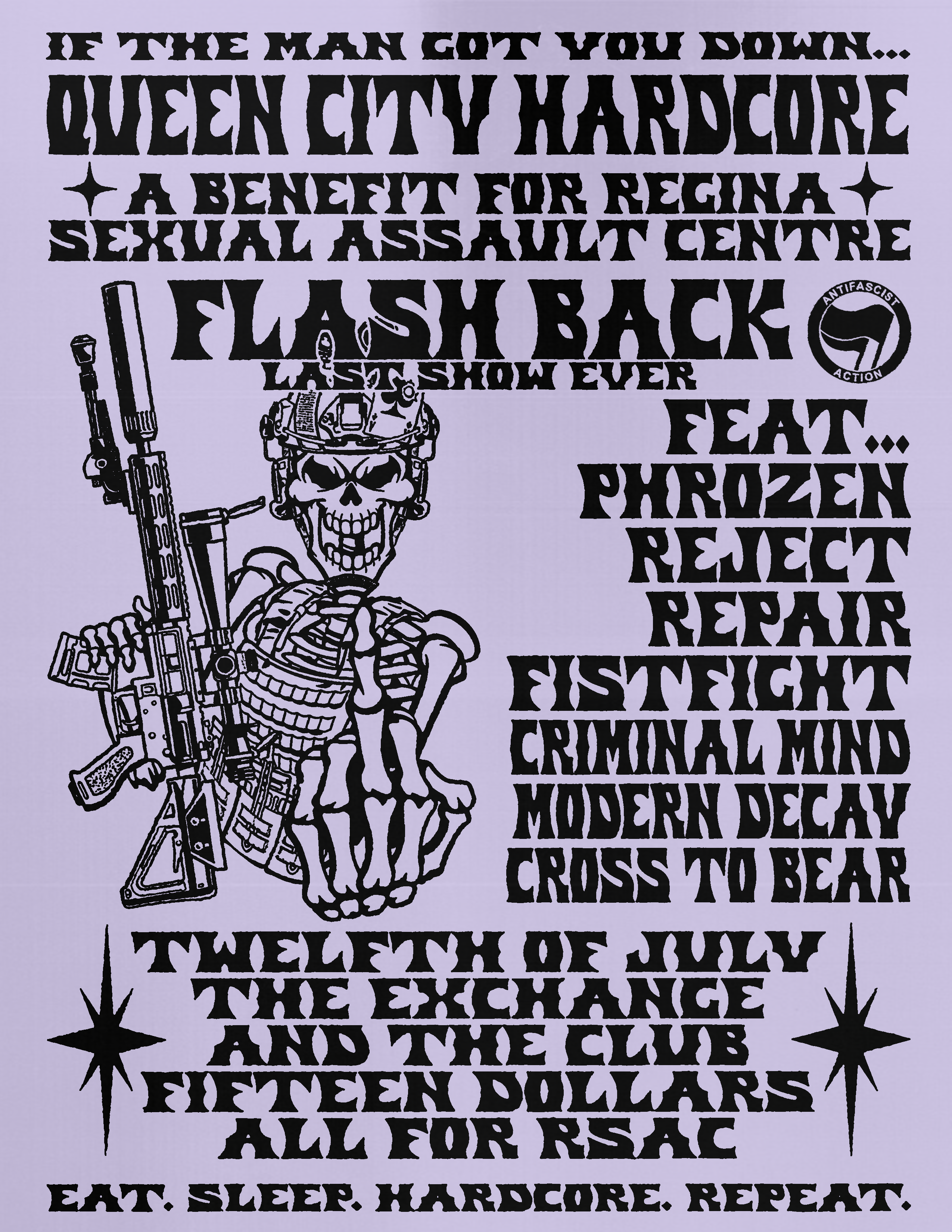 QCHC Presents: Flashback - Last Show Ever w/Phrozen, Reject, Repair, Fistfight, Criminal Mind, Modern Decay, Cross To Bear