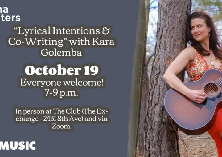Regina Songwriters x SaskMusic Meetup: Lyrical Intentions & Co-Writing with Kara Golemba