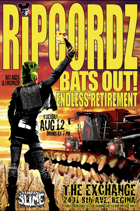 Ripcordz - Ready... Set... Punk! Cross Canada Tour 2025 w/Bats Out!,  Endless Retirement