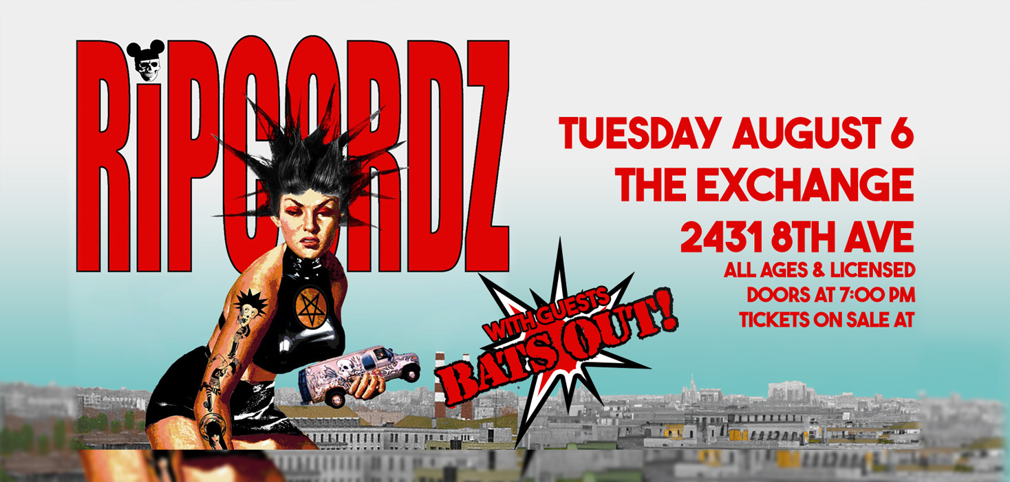 Ripcordz - Unite and Destroy Tour 2024 w/ Bats Out!