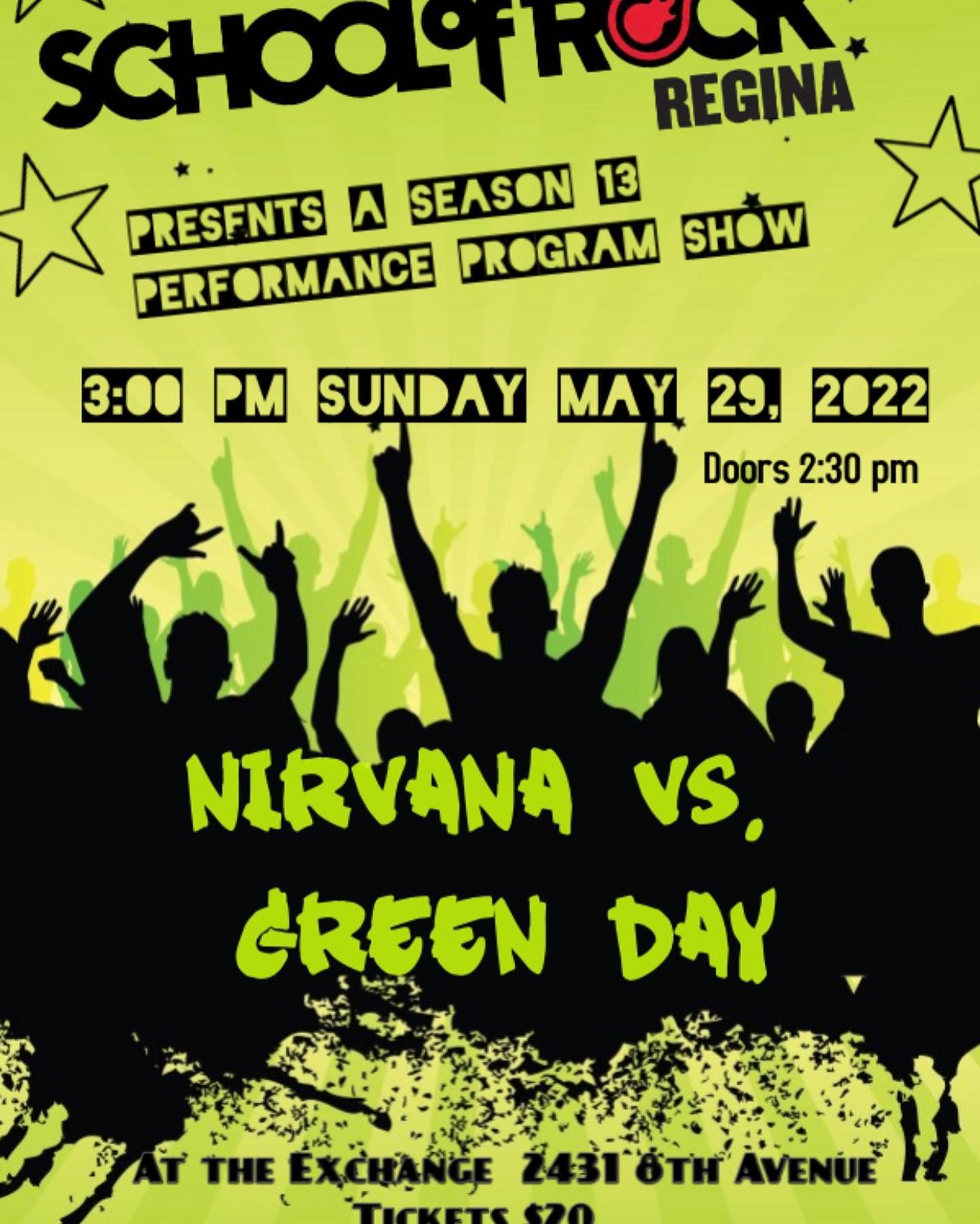 SCHOOL OF ROCK - NIRVANA VS GREEN DAY 