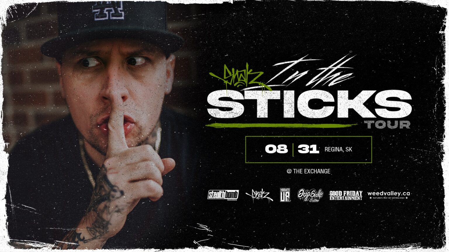 Snak The Ripper - In The Sticks Tour with Aspects
