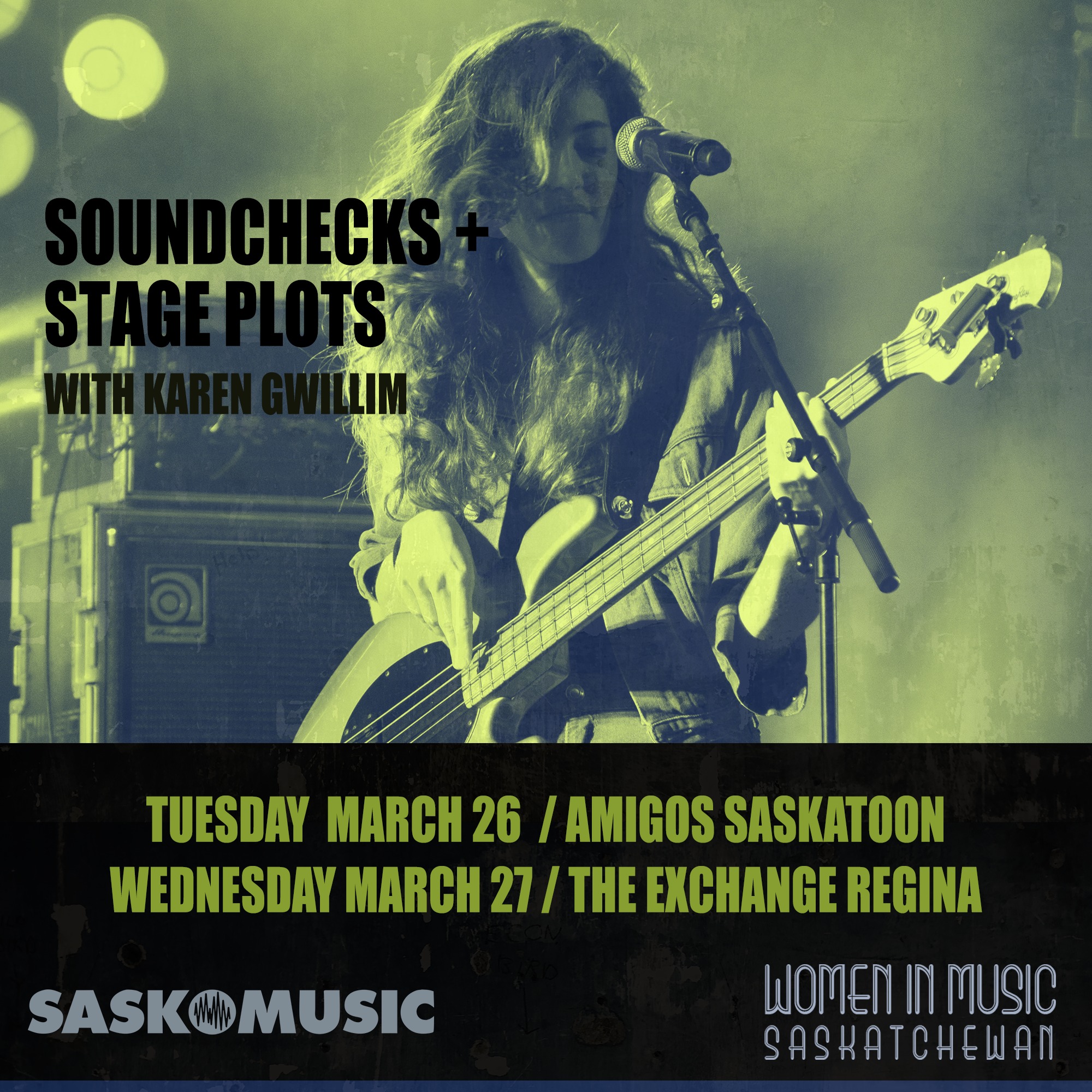 Soundchecks & Stage Plots - A Work Together event led by sound tech Karen Gwillim