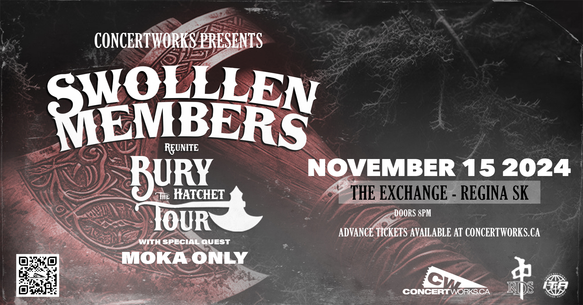 Swollen Members Reunite: Bury The Hatchet Tour w/ special guest Moka Only, Doh-ski, Alex Tha Rippa, DJ Kidd