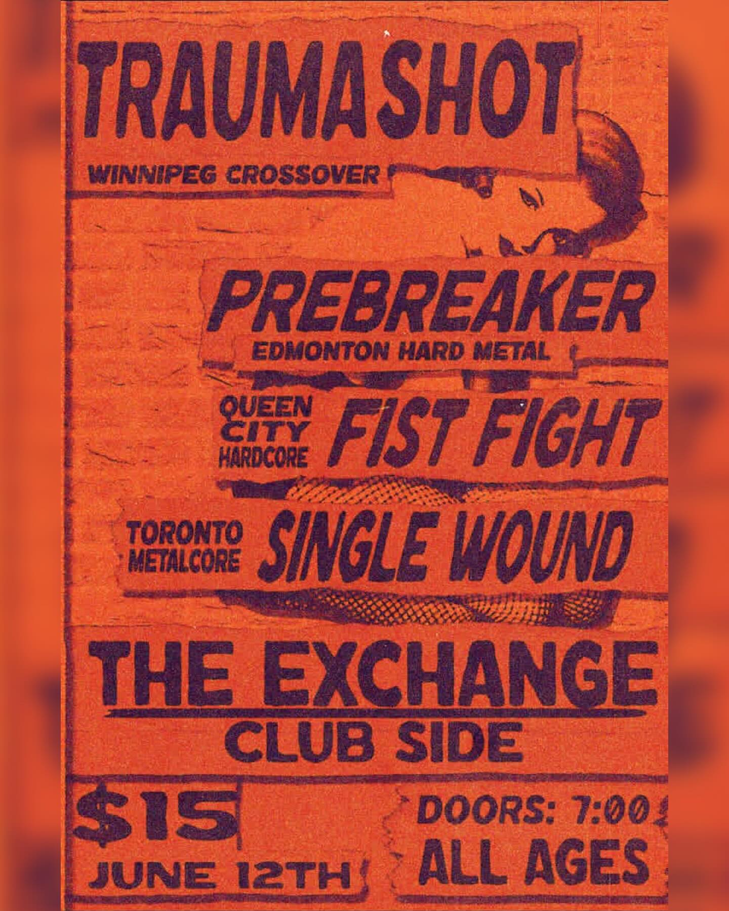 Trauma Shot, Pre-breaker, Fist Fight, Single Wound