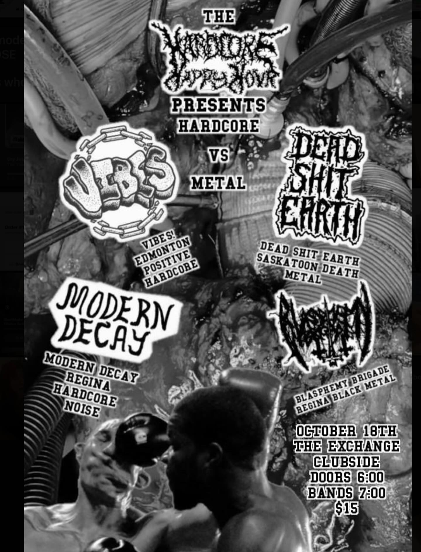 Vibes, Dead Shit Earth, Modern Decay, Blasphemy Brigade