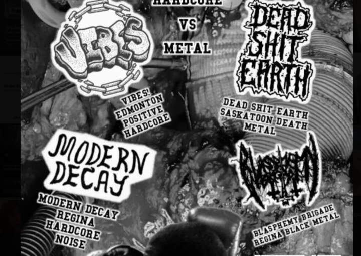 Vibes, Dead Shit Earth, Modern Decay, Blasphemy Brigade 