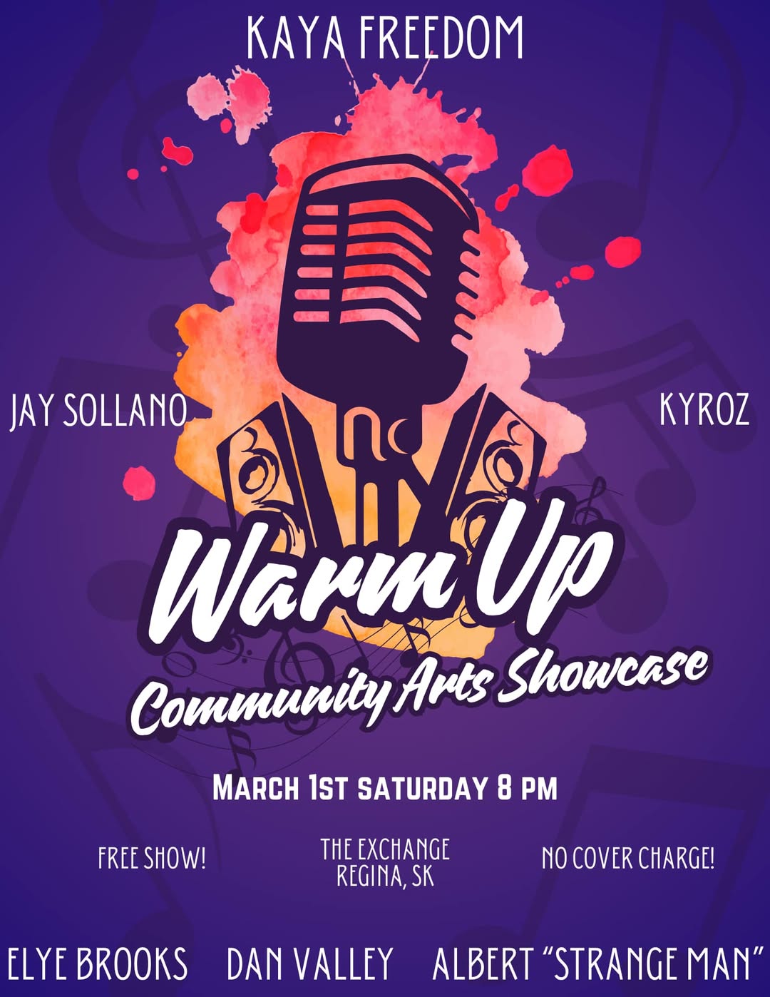 Warm Up - Community Arts Showcase *Free Advent*