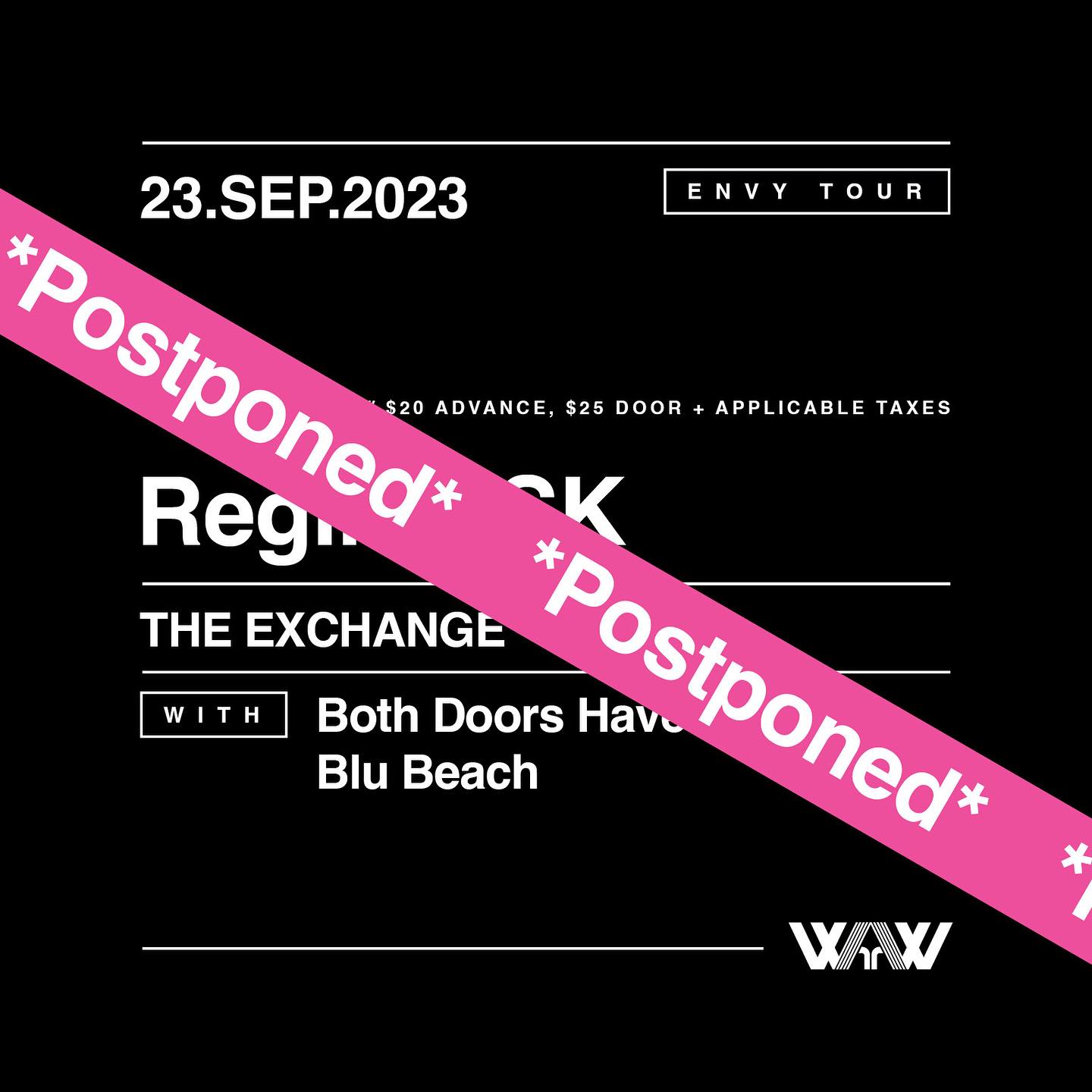 ** POSTPONED ** Whale and the Wolf, Both Doors Have Tigers, Blu Beach