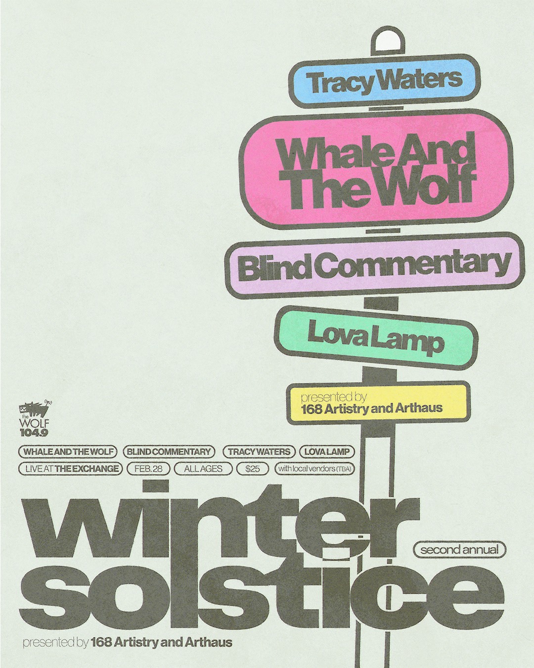 Winter Solstice w/ Whale and the Wolf, Tracy Waters, Lova Lamp, Blind Commentary